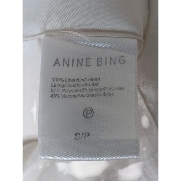 ANINE BING Linen Front Button Quinn Blazer - Picture 13 of 15